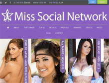 Tablet Screenshot of misssocialnetwork.com